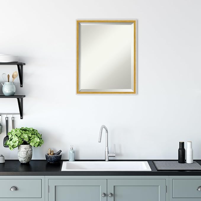 Amanti Art White Bathroom Mirror - Image 6