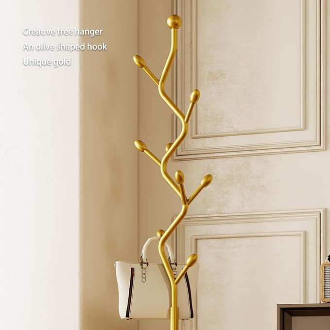 Tree-shaped coat rack stand, Metal coat tree - Image 5