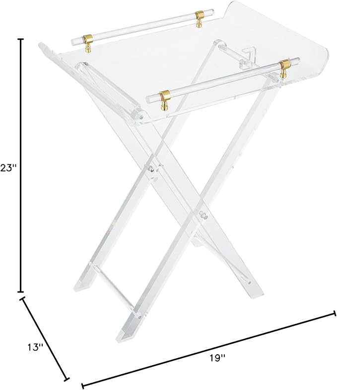 LIKENOW Furniture Acrylic Folding Tray Tables - Image 3