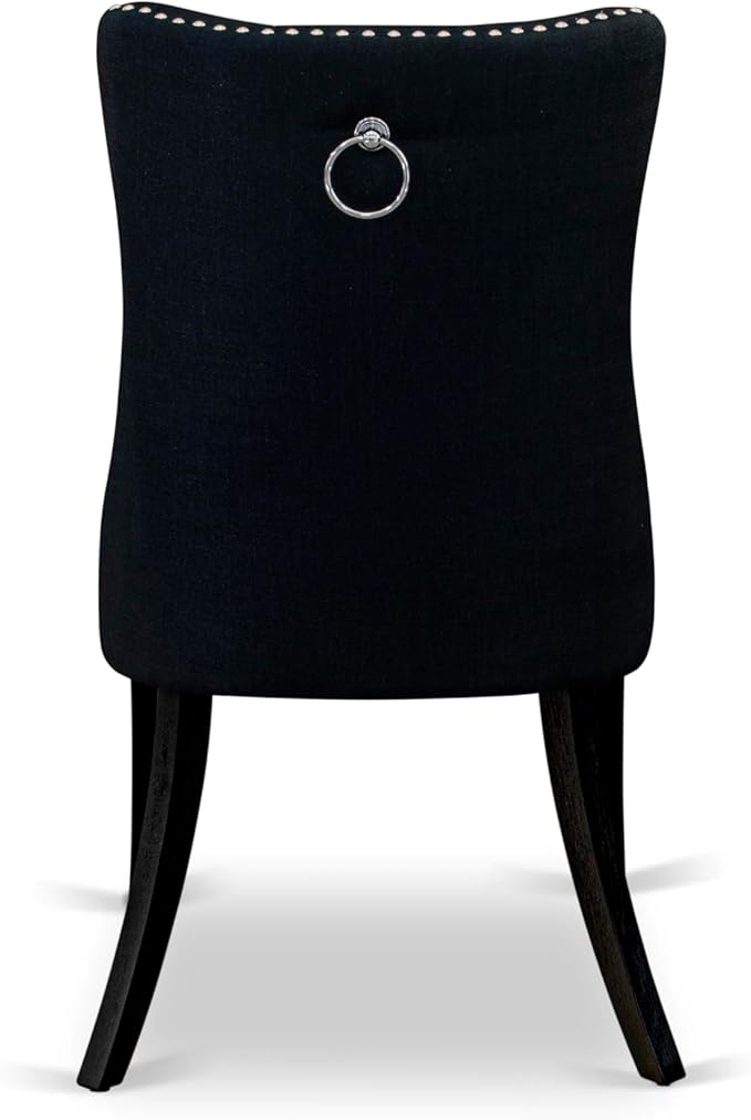 East West Furniture LGDA5-BLK-24 5 Piece Kitchen Table Set Contains a Rectangle - Image 11