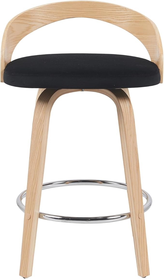 Sonia Modern Swivel Counter Height Bar Stool - Image 3
