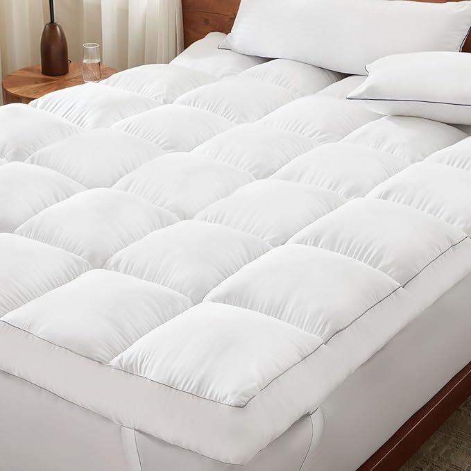 Decroom 5 Inch Memory Foam Mattress Topper King Size, Filled by Decroom