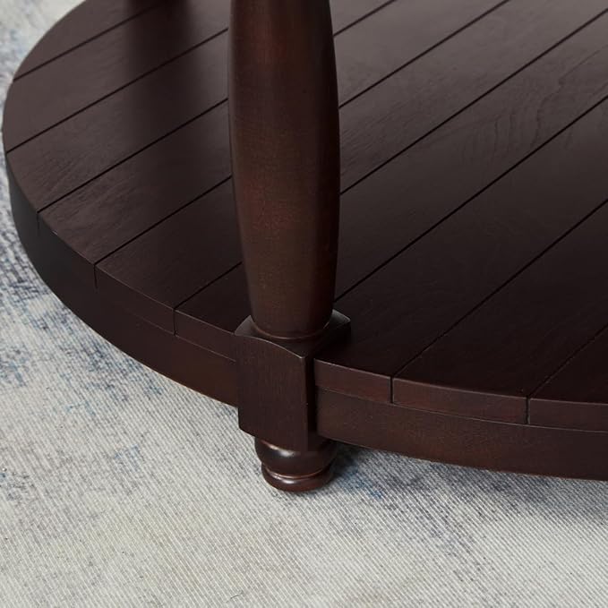 24KF Upholstered Round Coffee Table - Image 6