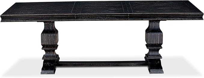 LKMA7-SBB-34-7-pc Dining Room Set Consists of a Dinner Table and 6 Dark Grey - Image 6