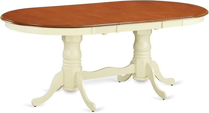 East West Furniture PLAI5-WHI-W 5 Piece Dining Room Furniture Set Includes an - Image 3