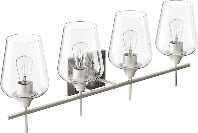 VONLUCE Bathroom Vanity Light, 4 Light Bathroom Light Fixture Over Mirror - Image 9