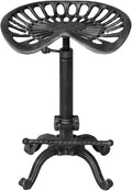 Rustic Tractor Seat Bar Stool Cast Iron Saddle Seat Industrial Counter Stools by BOKKOLIK