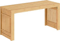 HOOBRO Dining Bench, 35 inch Bamboo Entryway Bench, Farmhouse Kitchen Table by HOOBRO