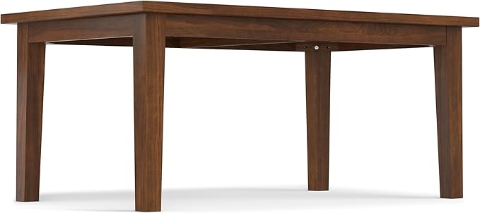 SIMPLIHOME Eastwood Dining Table, Solid Wood Walnut Veneer in Walnut, 66 x 40 - Image 8