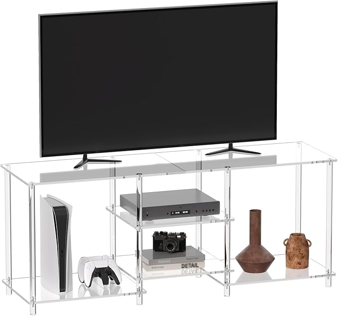 Eglaf Acrylic 55 Inch TV Stand by Eglaf