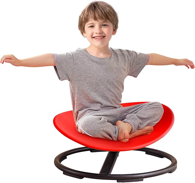 Kids Sensory Spinning Chair for Autism Ages 3+, Sit and Spin Swivel Chair for by BABYTOYSWORLDS