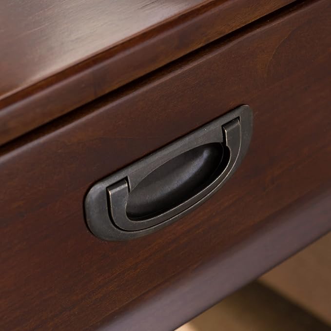 Leick Home Stratus End Table, 1 Drawer, Display Shelf, Solid Wood, 30 in x 12 - Image 5
