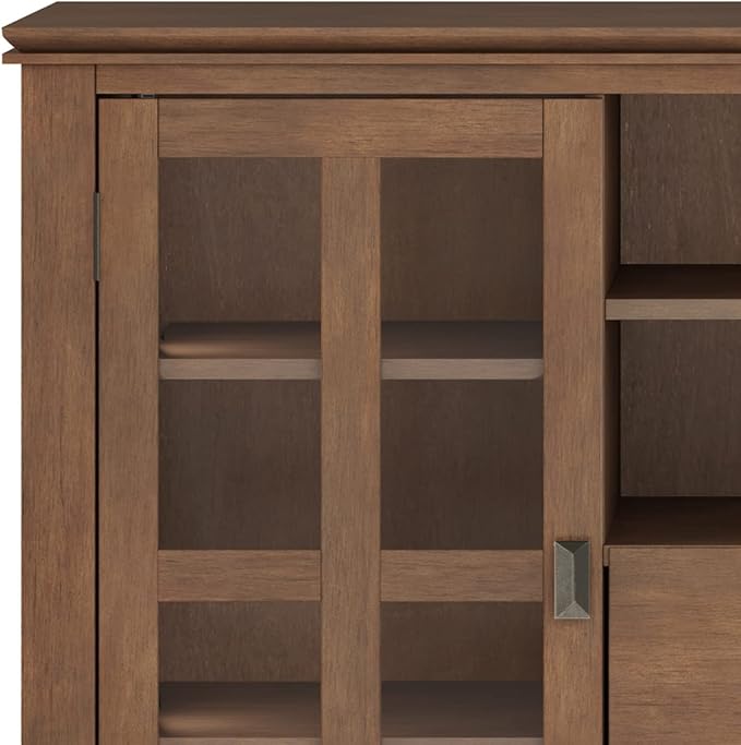 SIMPLIHOME Artisan SOLID WOOD 53 Inch Wide Contemporary TV Media Stand in - Image 5
