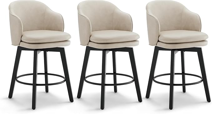 Counter Height Barstools 26 inch Upholstered Swivel Bar Stools by Kislot