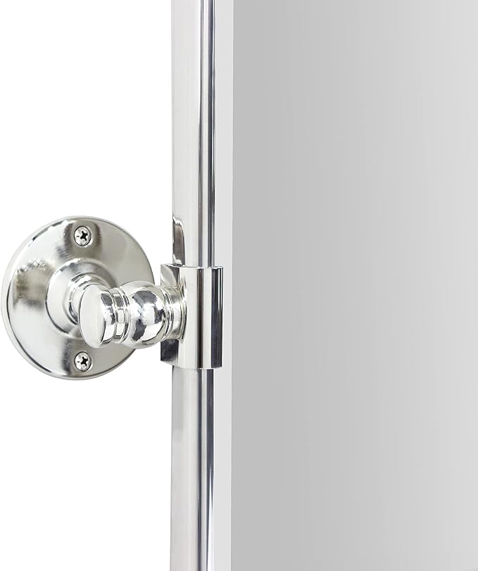 TEHOME 24 x 38'' Horizontal Farmhouse Chrome Metal Framed Pivot Rectangle - Image 4