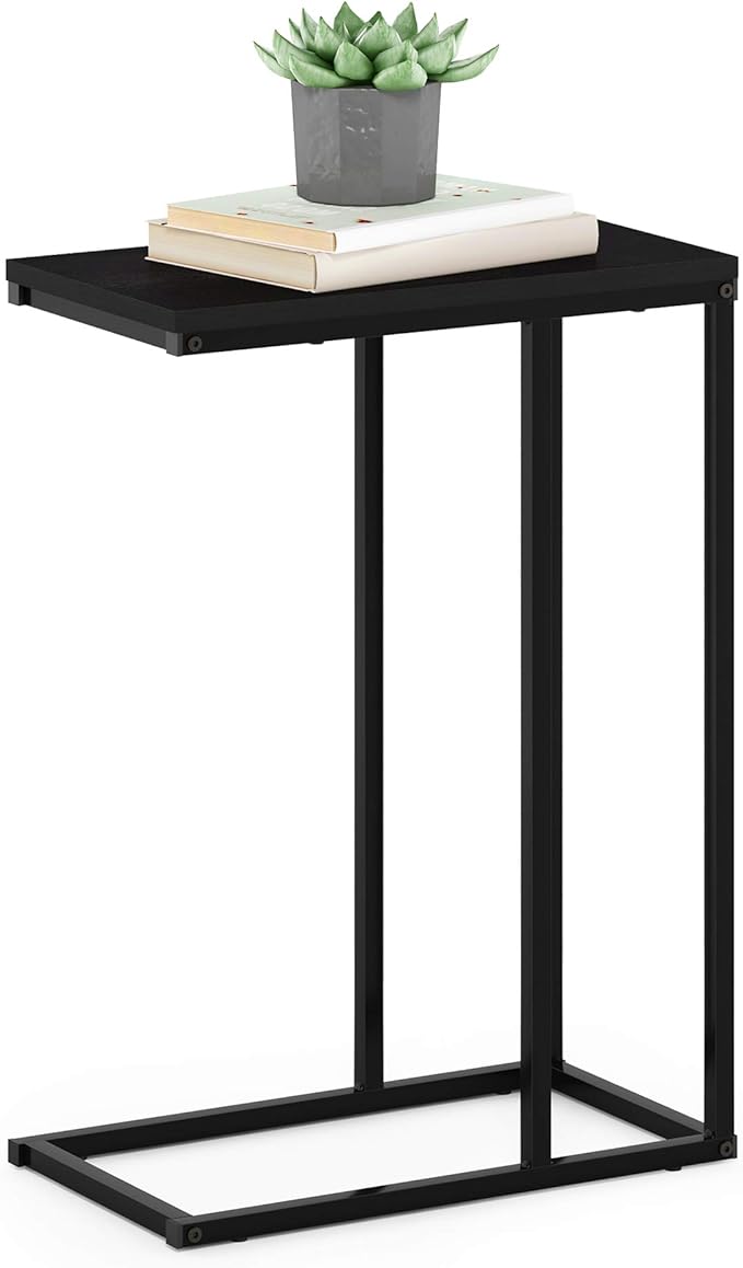 Furinno Camnus Modern Living C Shaped Sofa Side Table, 9.8 in x 17.9 in x 25 in by Furinno-FitsYourSpaceFitsYourBudget