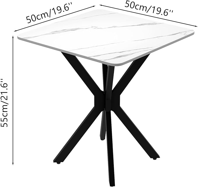 Square Side Table Set of 1, Modern Stylish End Table - Image 3