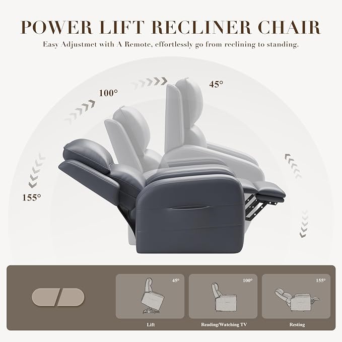 COLAMY Power Lift Recliner Chair - Image 5