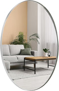 ANDY STAR Chrome Bathroom Mirror, Oval Chrome Mirror by ANDYSTAR