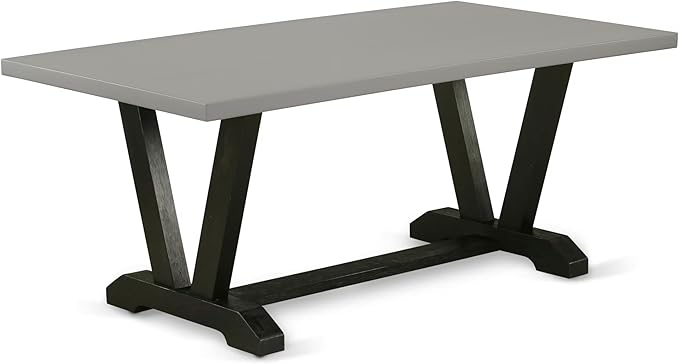 East West Furniture V697MZ650-6 6 Piece Kitchen Table Set Contains a Rectangle - Image 3