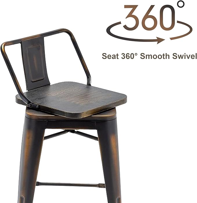 30 Inch Swivel Bar Stools Set of 4 - Image 4