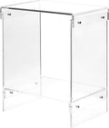 Clear Acrylic End Table，2-Tier，Nightstand by Artmaze