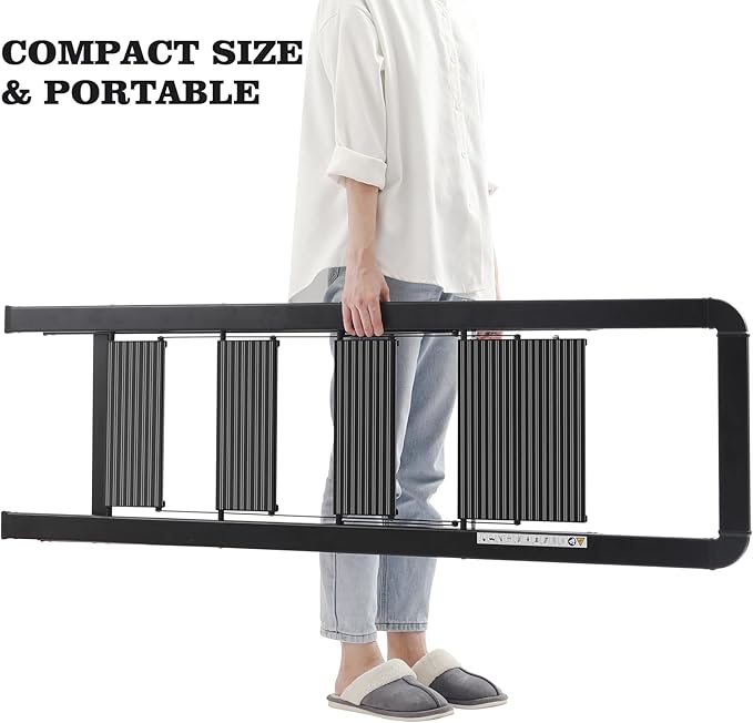 KINGRACK Aluminium 4 Step Ladder, Lightweight Step Stool - Image 5