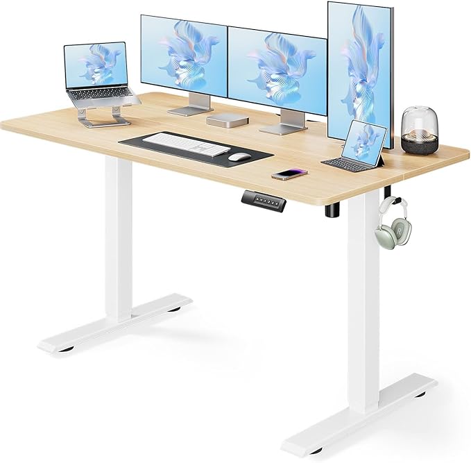 Marsail Electric Standing Desk, Adjustable Height Stand up Desk, 55 x 24 Inches by Marsail