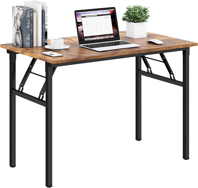 Need Folding Desk for Home Office 39-3/8 inch Length Modern Folding Table by Need