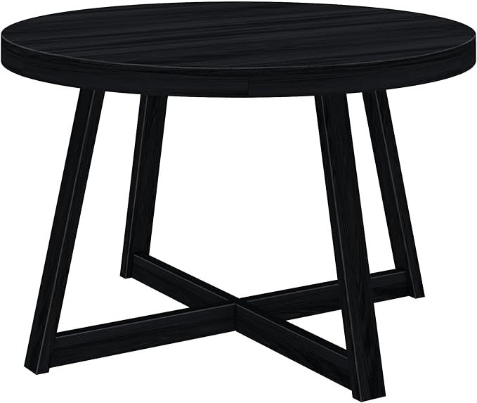 Plank+Beam Round Dining Table, 47 Inch Solid Wood Kitchen Table, Farmhouse - Image 4