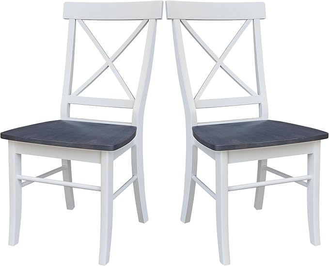 Set of Two X-Back Dining Chairs by InternationalConcepts