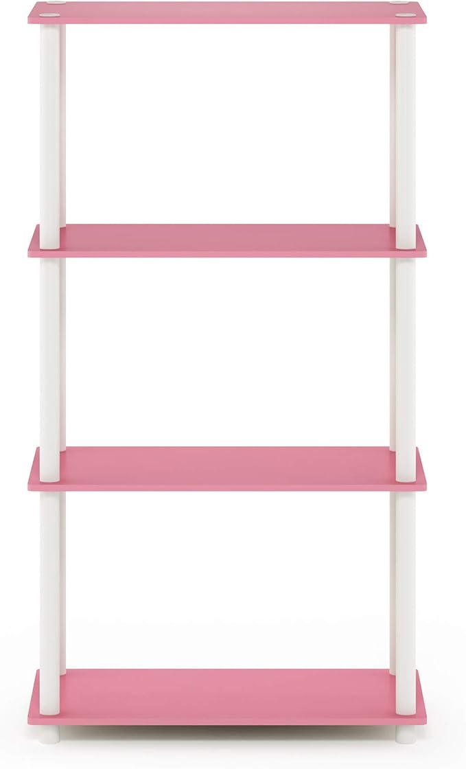Furinno Turn-N-Tube 4-Tier Multipurpose Shelf Display Rack, Round Tubes - Image 6