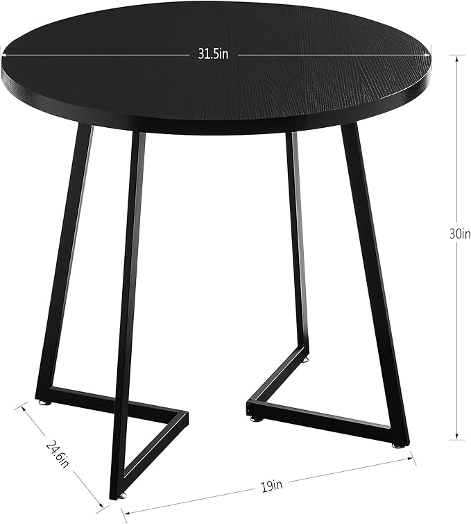 VECELO Round Dining Room Table - Image 7