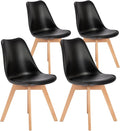 OLIXIS Set of 4 Dining Kitchen Mid-Century Modern Chairs by OLIXIS