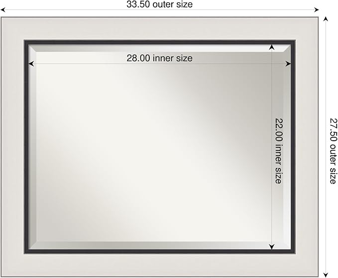 Amanti Art Silver Bathroom Mirror - Image 3