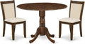 East West Furniture DLMZ3-AWA-32 3 Piece Kitchen Table Set by EastWestFurniture
