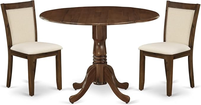 East West Furniture DLMZ3-AWA-32 3 Piece Kitchen Table Set by EastWestFurniture