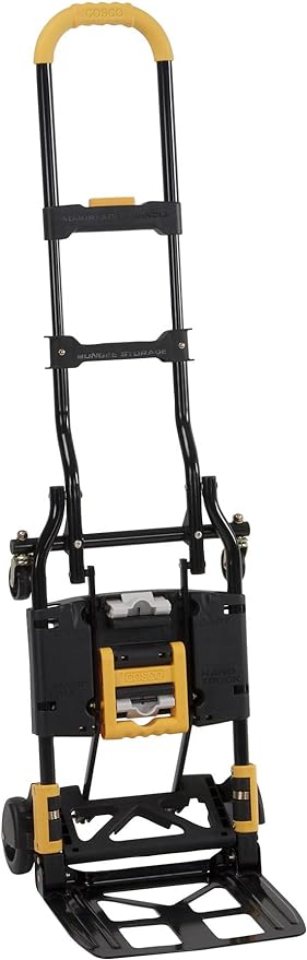 COSCO 12225YGB1E 2-in-1 Folding Hand Truck, 300 lb. Capacity by CoscoProducts