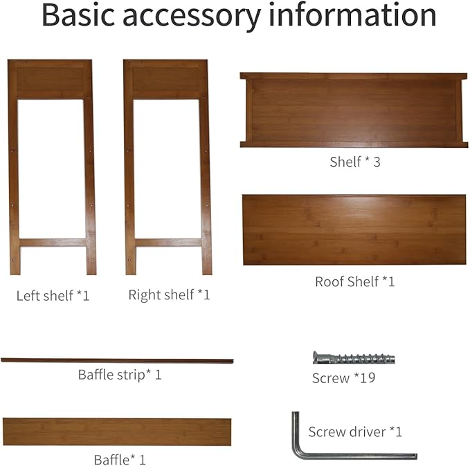 Bamboo Shoe Rack Organizer, 4 Tier Shoe Shelf Storage Organizer, - Image 4