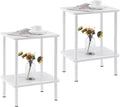 Apicizon 2 Tier End Table Set of 2, Small Side Table by APICIZON