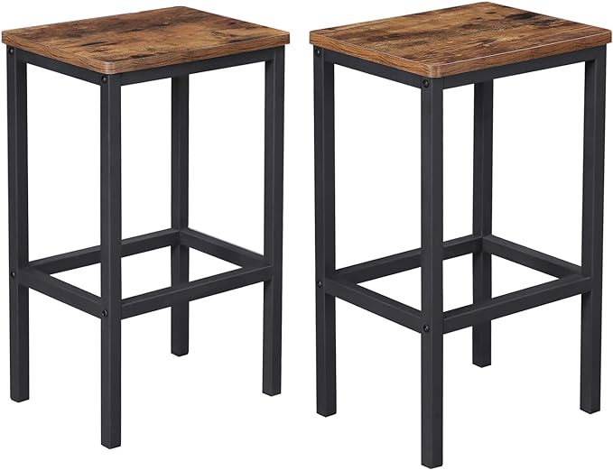 VASAGLE Bar Stools, Kitchen Breakfast Bar Stools by VASAGLEbySONGMICSHOME