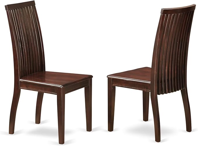 East West Furniture DOIP5-MAH-W 5 Piece Dining Room Furniture Set Includes a - Image 4