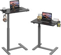 Gas Spring Adjustable Height Rolling Portable Laptop Desk, Mobile Standing Desk by Unknown
