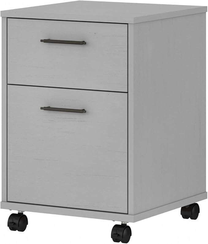 Bush Furniture Key West 2 Drawer Rolling File Cabinet in Cape Cod Gray Mobile by BushHome