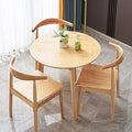 Simplicity Solid Wood Dining Table, Round by NICOKI