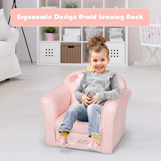 Costzon Kids Couch, Children's Sofa Armrest Chair - Image 2
