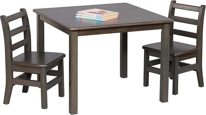 ECR4Kids 30in x 30in Square Hardwood Table and Chair Set, 12in Seat Height - Image 12