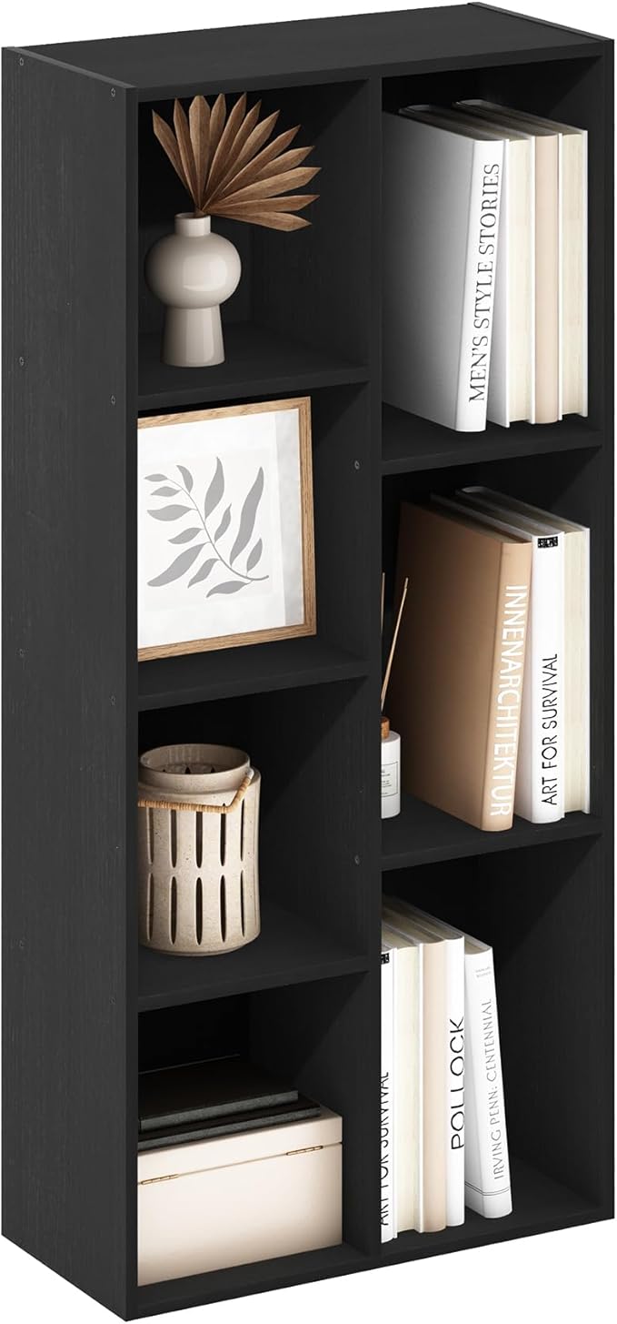 Furinno Luder 7-Cube Reversible Open Shelf by Furinno-FitsYourSpaceFitsYourBudget