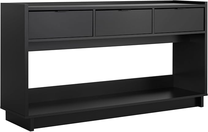 Prepac Black Simply Modern Entryway Table, Narrow Console Table by PREPACRTASTORAGEFURNITURE