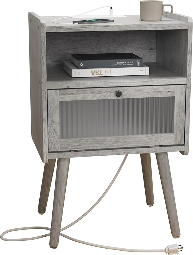 Mid Century Modern Nightstand by SOOWERY